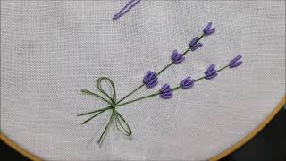 Lavanda  Tutorial ricamo a mano Lavender  Hand Embroidery Tutorial [upl. by Yllas]