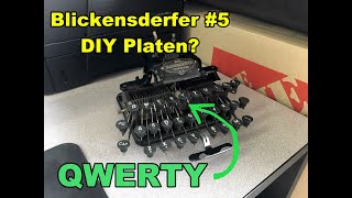 Blickensderfer 5 QWERTY typewriter restoration begins working on the platen roller [upl. by Essirahs727]