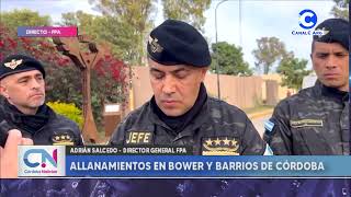 Allanamientos en Bower y barrios de Córdoba [upl. by Glenden]