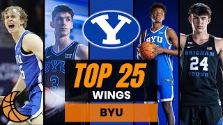 Top 25 Wing Groups In College Basketball BYU Cougars [upl. by Ansev42]