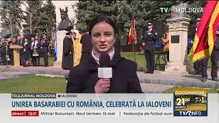 Unirea Basarabiei cu România celebrată la Ialoveni [upl. by Hamlin]