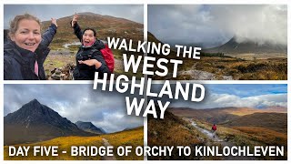 Magical Rannoch Moor  West Highland Way  Day 5  Bridge of Orchy to Kinlochleven [upl. by Nnylyrehc150]