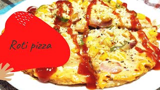 rotipizzaathomepizza Roti Pizza At Home  In Just 5 Min  Easy To Cook [upl. by Erbes]