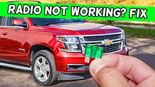 Why Radio Does Not Work Chevrolet Tahoe Chevy Suburban 2014 2015 2016 2017 2018 2019 [upl. by Nohpets]