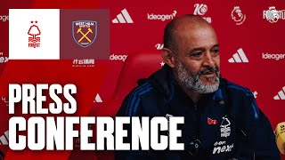 Nuno Espírito Santo Press Conference 🎙️  Forest vs West Ham  Premier League [upl. by Ziana766]