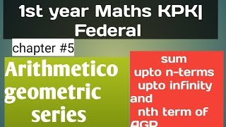 Arithmetico geometric seriesSum Arithmetico geometric up to nterms UpTo infinityformula derive [upl. by Leisam]