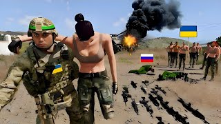 🔴In Seconds 8 Russian generals who captured Ukrainian female troops were killed by snipers  ARMA 3 [upl. by Solim59]