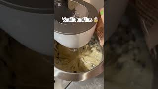 Vanille Muffins Rezept 🧁🧁 recipe rezepte cooking backen [upl. by Donell]