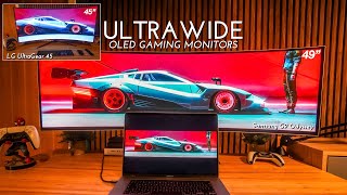 LG UltraGear 45 vs Samsung G9 Odyssey  Choose your Ultrawide OLED Gaming Monitor Carefully [upl. by Weiler]