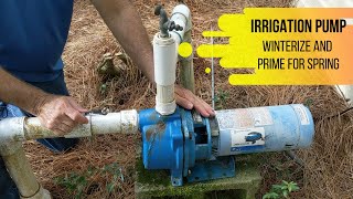 How to winterize and prime an irrigation pump [upl. by Neelak575]