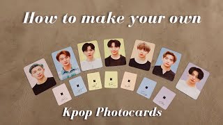 How to make DIY kpop photocards Back to back  Philippines [upl. by Iadrahc626]