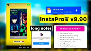 🙀 InstaPro v990 Tutorial  iOS Story Reshare  iOS Reels  60s Story  long notes  privacy option [upl. by Spielman893]