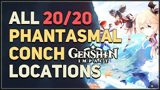 All 20 Phantasmal Conch Locations Genshin Impact [upl. by Bauske]