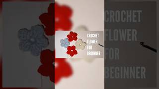 How to Crochet a 5 Petal Flower for Beginners  Easy stepbystep tutorial crochetflower [upl. by Soble]