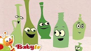 Ten Green Bottles  Nursery Rhymes amp Songs for Kids 🎵  BabyTV [upl. by Nedry828]