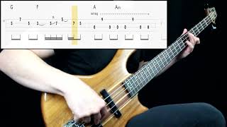 Red Hot Chili Peppers  Under The Bridge Bass Cover Play Along Tabs In Video [upl. by Senn]