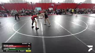 160 Lbs Champ Round 1  Logan Misurek Wisconsin Vs Peter Madia Muskego Wrestling Club 5f26 [upl. by Bealle]