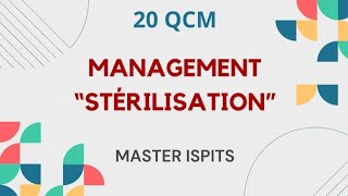 20 QCM Master Management Et Qualité Des Services De Soins  quotStérilisationquot [upl. by Kcira]