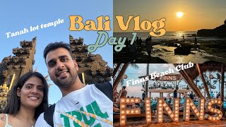 BALI VLOG 🏝️ DAY 1  Tanha Lot Temple  Finns Club bali [upl. by Nura]