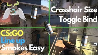 CSGO  Crosshair Size Toggle Bind  Line Up Smokes Easy [upl. by Emmet]