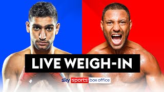 AMIR KHAN VS KELL BROOK  FULL WEIGHIN ⚖️🔥 [upl. by Corrie499]