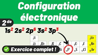 CORTÈGE ÉLECTRONIQUE DUN ATOME 💚 Facile  🙃 Seconde  Chimie [upl. by Inobe66]