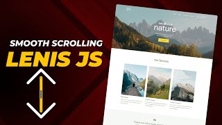 How to Create Smooth Scrolling effect using LENIS JS [upl. by Pitchford]