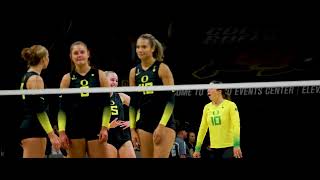 Oregon Volleyball vs Colorado  Cinematic Recap [upl. by Reade]