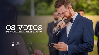 OS VOTOS DE CASAMENTO MAIS LINDOS QUE VOCÊ VERÁ HOJE  Giulia amp Bruno  Casamento ao ar livre [upl. by Kirby]