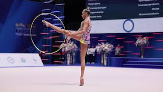 Anna Popova Hoop Russian Cup 2022 AA [upl. by Cattan82]