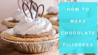 How To Make Beautiful Chocolate Filigrees It’s Valentines [upl. by Powel263]