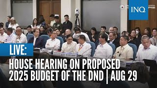 LIVE House hearing on proposed 2025 budget of the Department of National Defense  Aug 29 [upl. by Adrienne]