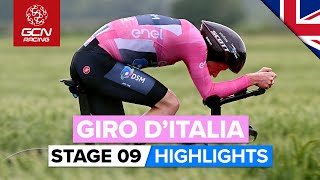 Dramatic Time Trial Decided By Seconds  Giro DItalia 2023 Highlights  Stage 9 [upl. by Aisat]