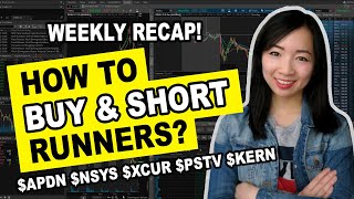 How to Buy Hot Stock Runners amp Short Gap Ups APDN PSTV KERN AMRN SLS Trade Recap [upl. by Hullda]