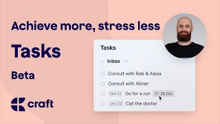 Craft Tasks Beta  Do More With Less Stress [upl. by Jeffie]