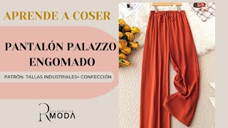 Cómo coser Pantalon Palazzo engomado Molde de pantalón Palazzo Como coser bolsillo lateral [upl. by Trilby25]