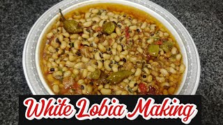 White Lobia Masala Recipe By Raza Kitchen Cooking  Tasty recipe cooking [upl. by Ylellan563]