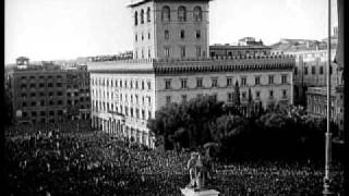 Benito Mussolini dichiara guerra alla Francia e Inghilterra  Roma 10 Giugno 1940 [upl. by Eyot]