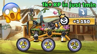 🤩1k XP in just 1min  Moonlander Mastery XP Real Method  hcr2  Hill Climb Racing 2 💥 [upl. by Tiebout]