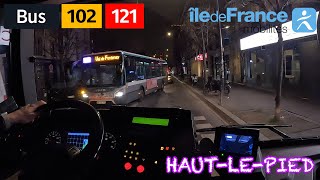 Bus RATP  HautlePied  BoisPerrier RER  Mairie de Montreuil [upl. by Raybin]