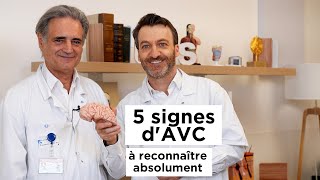 Quels sont les signes dun accident vasculaire cérébral AVC [upl. by Annaeg]