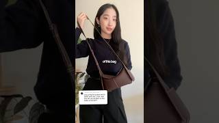 how to tie the straps to make your crossbody into a shoulder bag ootd whatsinmybag outfitideas [upl. by Canty]