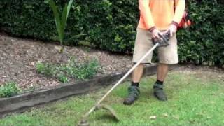 HOW TO MOW LAWN USING WEED WACKERWhipper Snipper [upl. by Beaulieu]