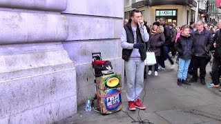 London Great Beabox Performance by Fredy Beats in Piccadilly Circus [upl. by Greeson]