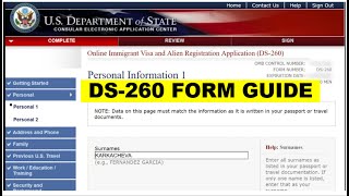 DV Lottery  DS260 Form Explained  Everything You Need To Know [upl. by Yellek]