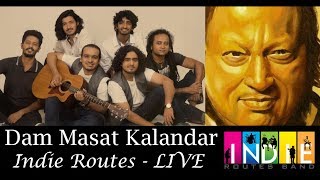 Dum Mast Kalandar  Indie Routes LIVE  Tribute to NFAK  Aabhas Shreyas [upl. by Aronoh]