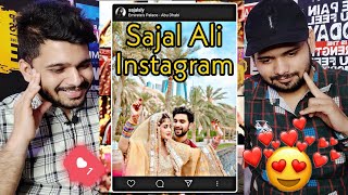 SAJAL ALI INSTAGRAM  Sajal Ahad Meer Wedding Photos  Reaction [upl. by Jd638]