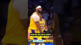 Bron amp AD took over in the Clutch👀 nba basketball basketballplayer basketballislife [upl. by Blainey]