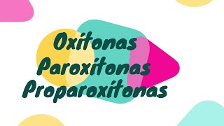 Palavras oxítonas paroxítonas e proparoxítonas sílaba tônica dicas de português [upl. by Christal]