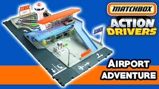 UNBOXING Matchbox Action Drivers Airport Adventure Playset  with lights and sounds 2021 [upl. by Deach]